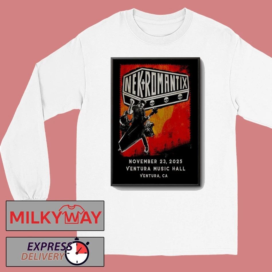 Nekromantix 11 23 2025 Ventura CA Poster shirt