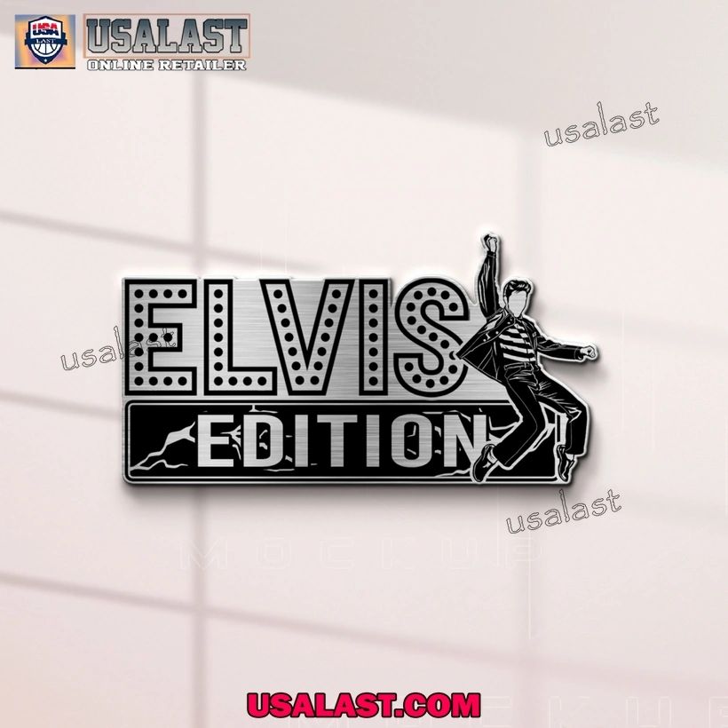 Elvis Presley Edition 3D Engraved Car Emblem Sticker