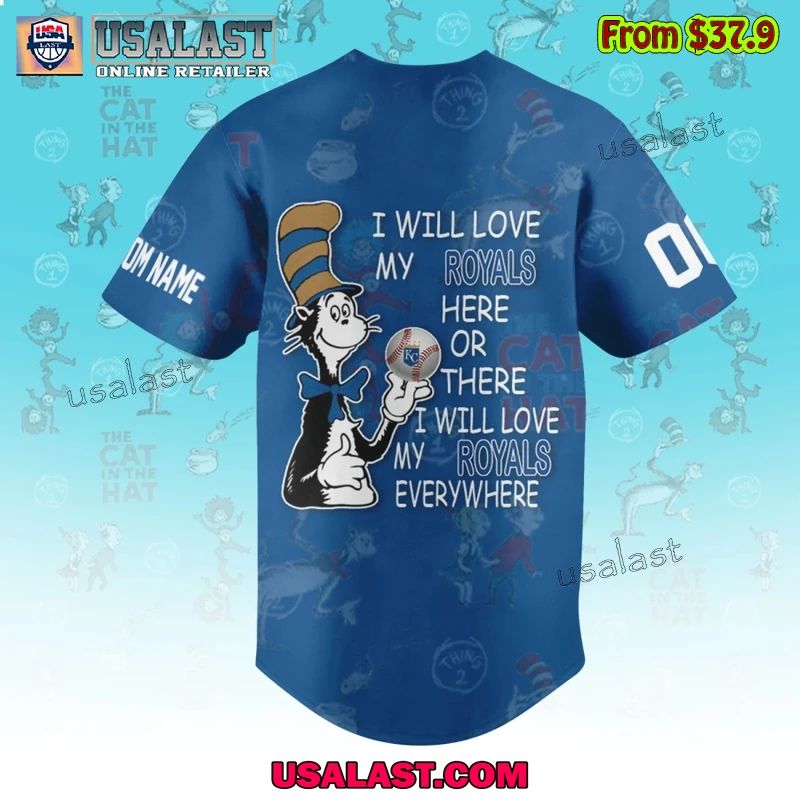 Kansas City Royals x Dr Seuss Baseball Jersey