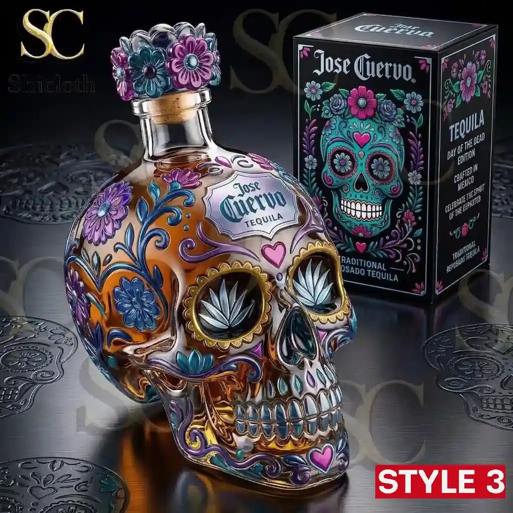Jose Cuervo Day of the Dead Limited Edition Tequila Bottle