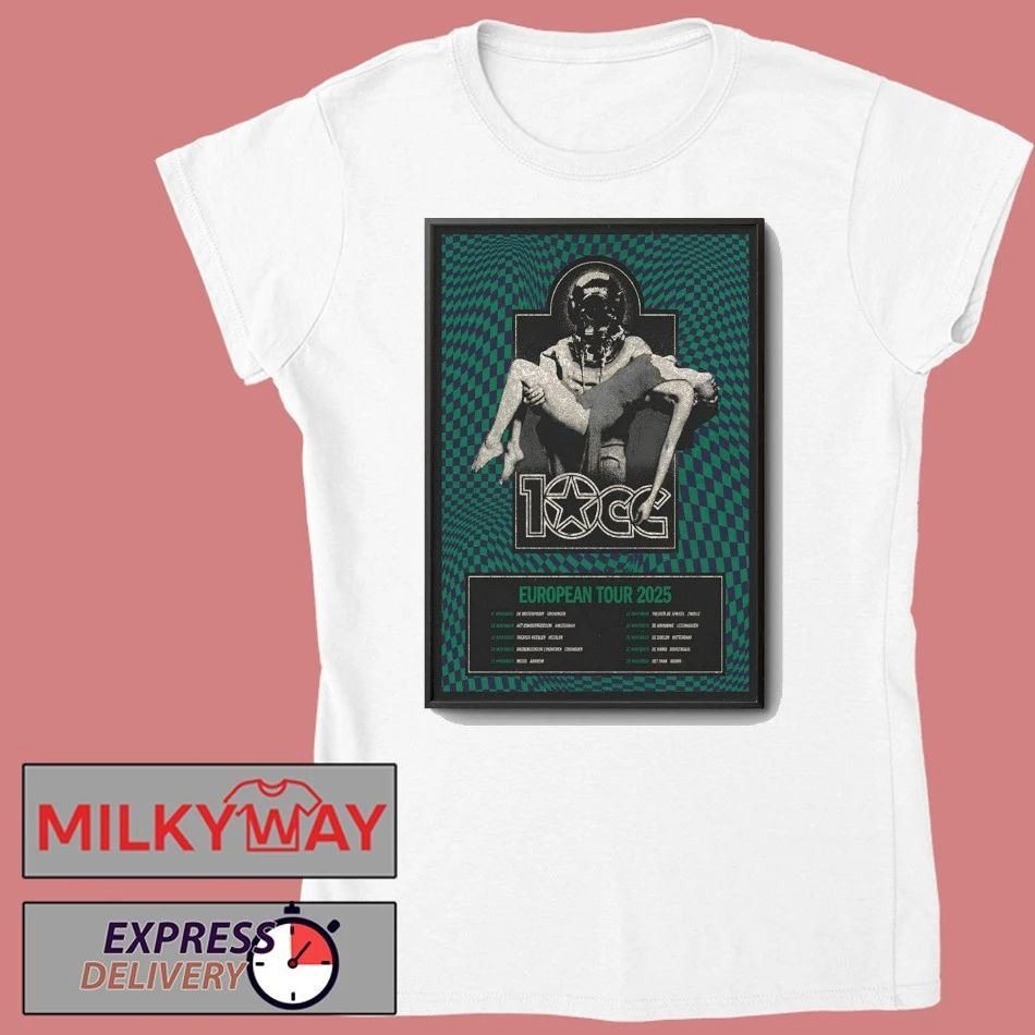 10cc EU Tour 2025 Poster shirt
