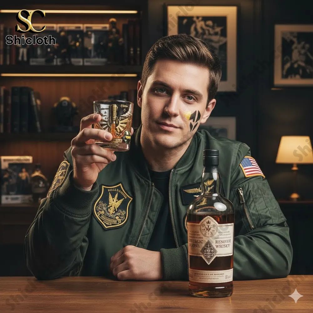 Helldivers Managed Democracy 11th Anniversary Whiskey Glass