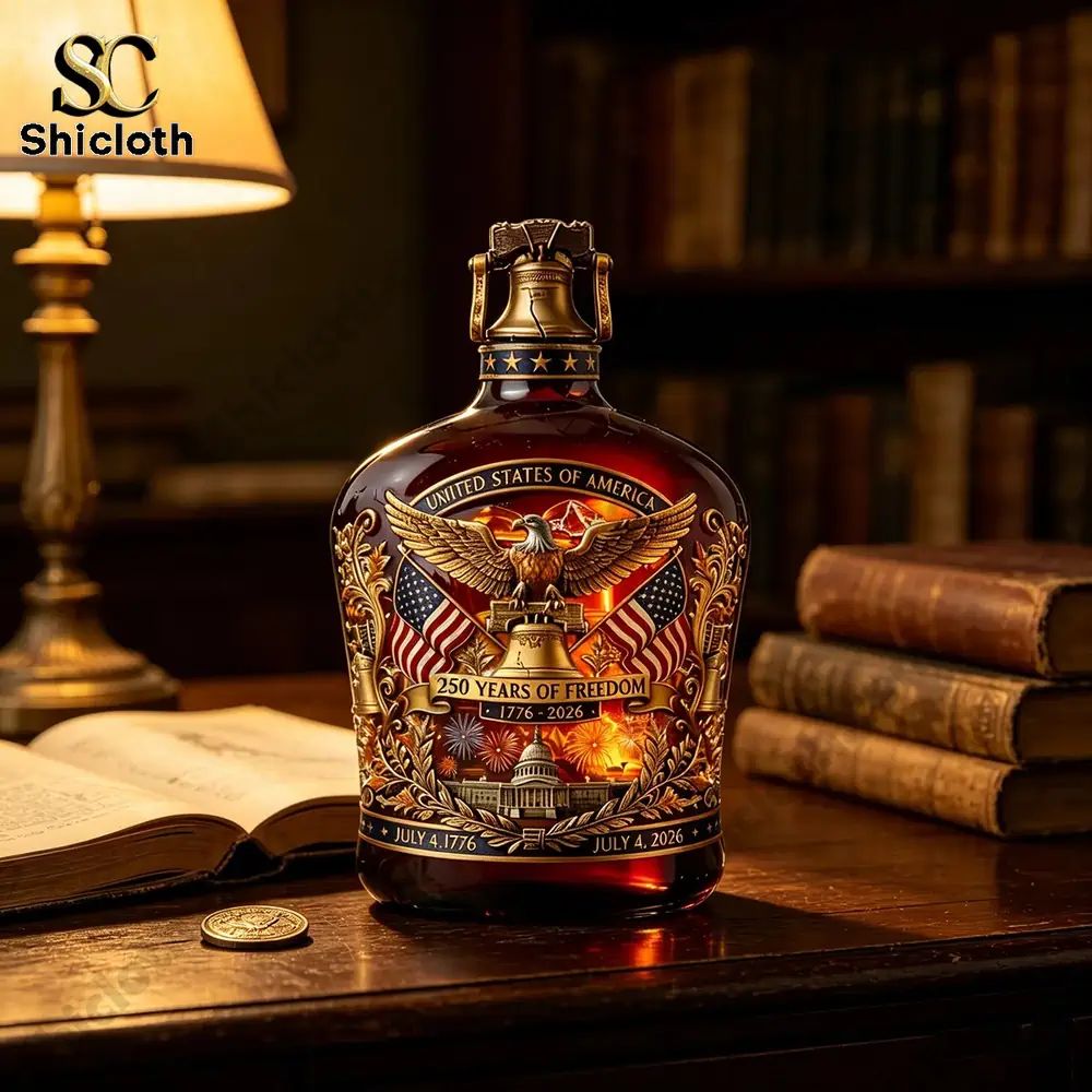United States Of America 250th Anniversary Commemorative Whiskey Bottle