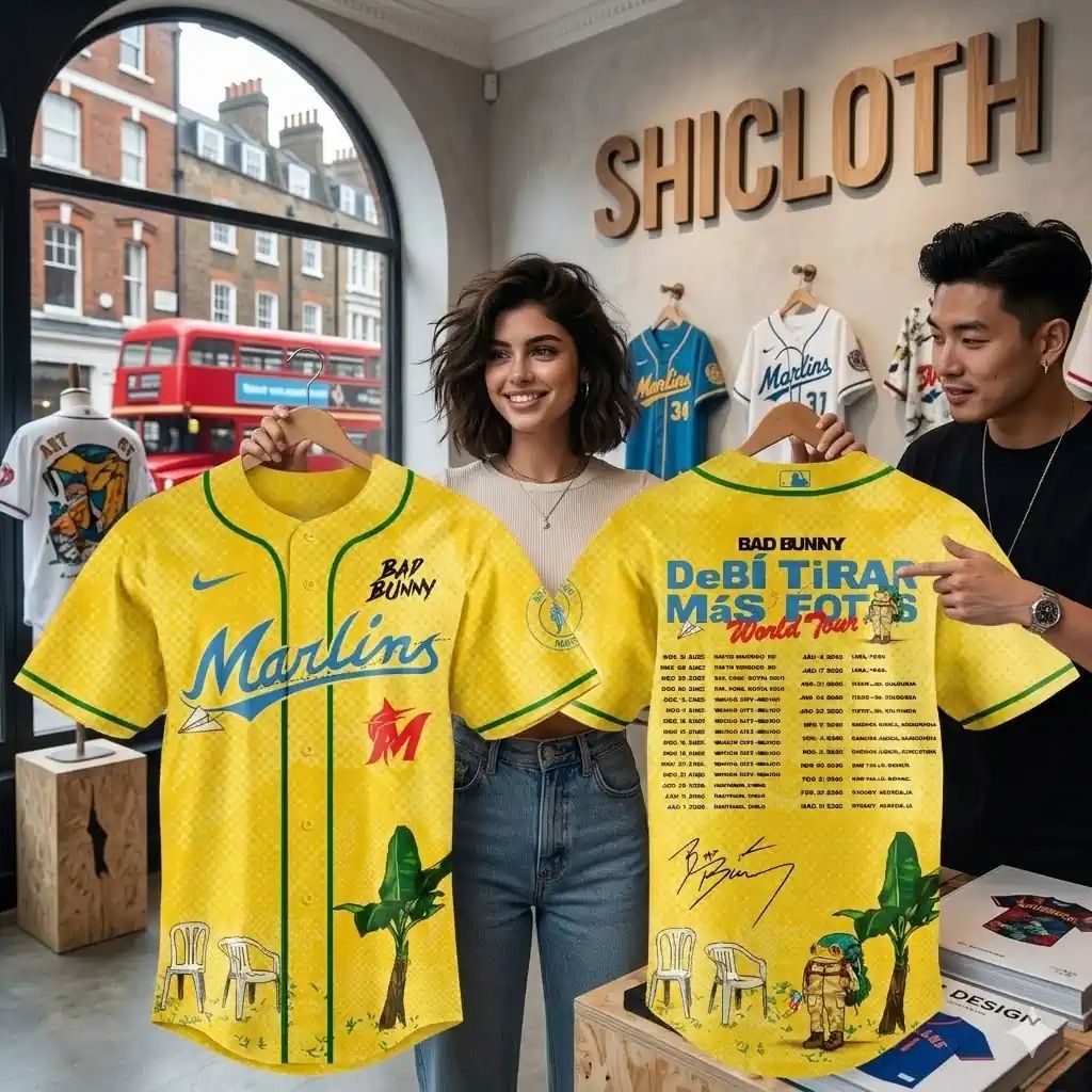 Bad Bunny DeBí Tirar Más Fotos World Tour x MLB Teams 2026 Baseball Jersey
