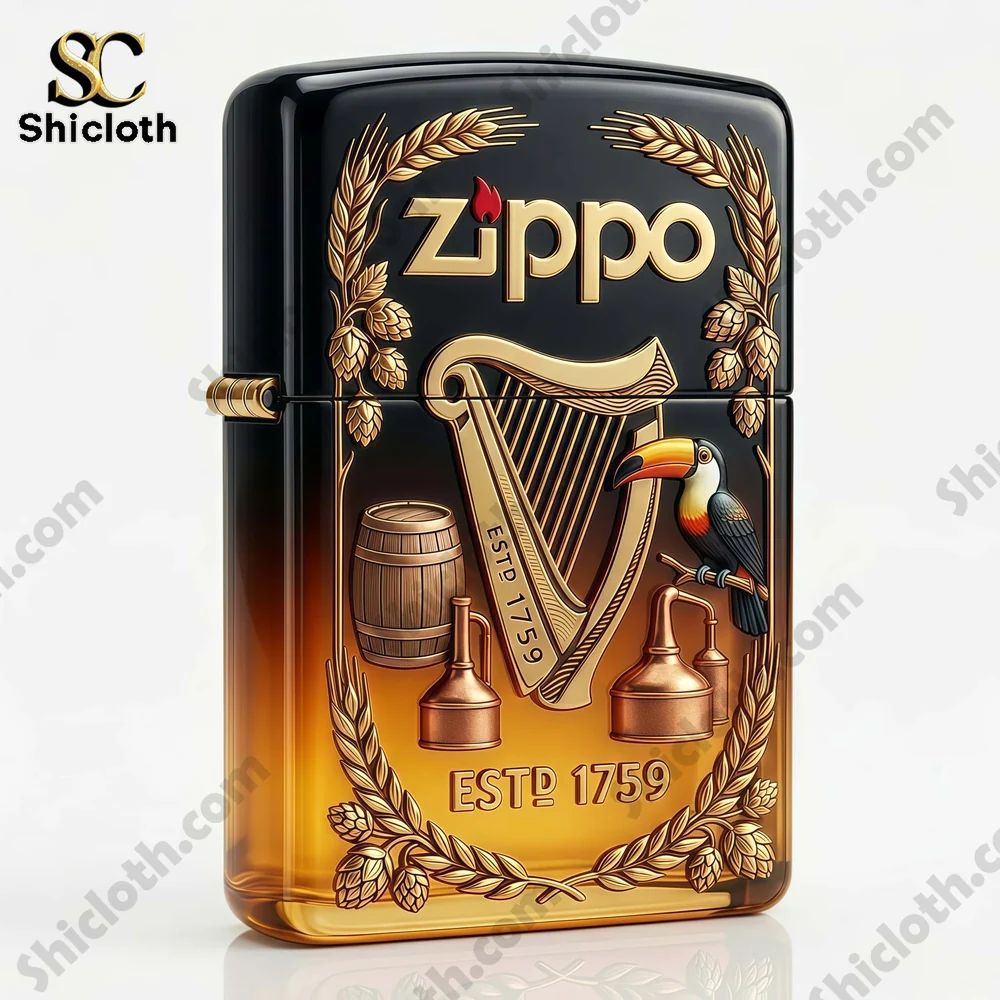 Guinness Brewery ESTD 1759 3D Zippo Lighter