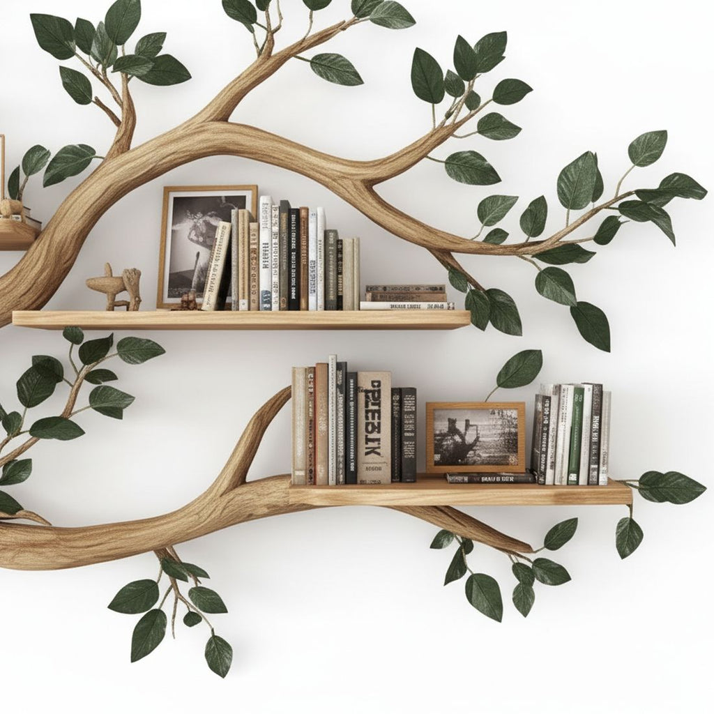 Tree Branch Bookshelf – A Masterpiece of Natural Design