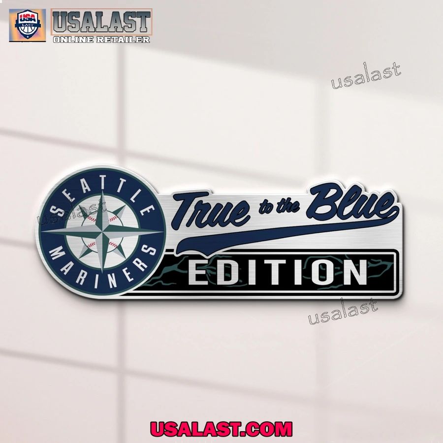 Seattle Mariners Edition Engraved Car Name Badge