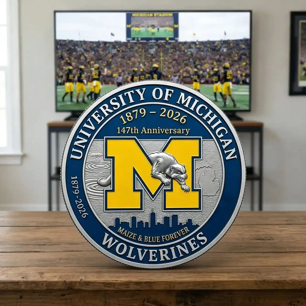 University of Michigan Wolverines 147th Anniversary Commemorative Coin