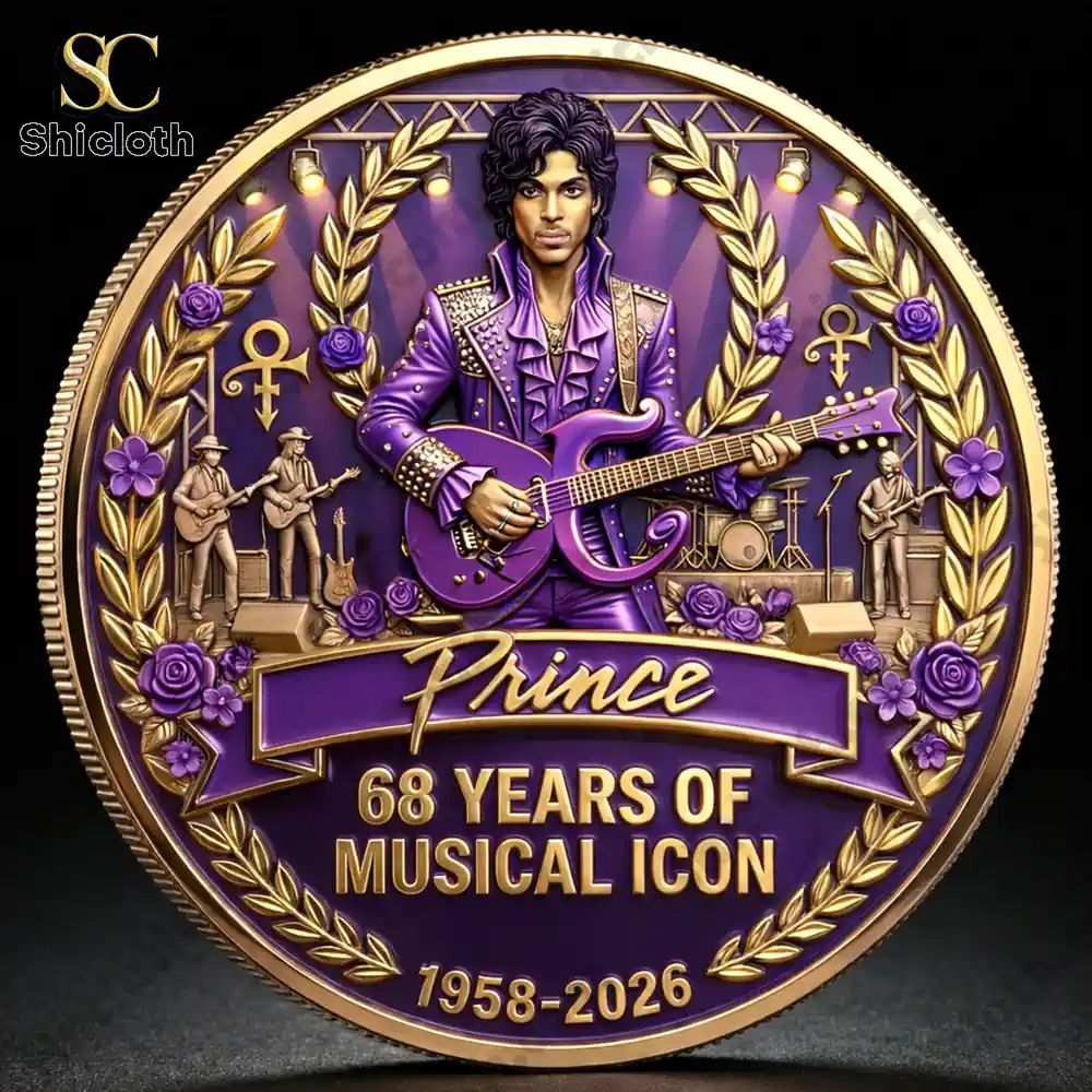 Prince 68 Years of Musical Collection Coin