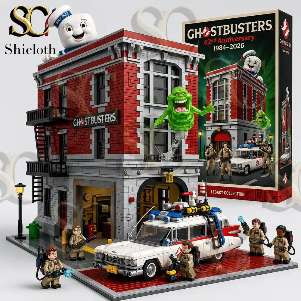 Ghostbusters Firehouse Headquarters 42nd Anniversary Building Brick Set