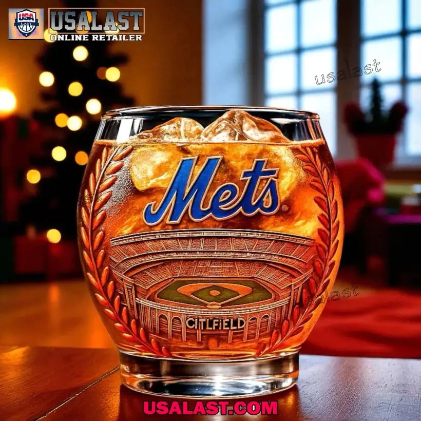 New York Mets 63rd Anniversary Whiskey Glass