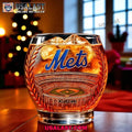 New York Mets 63rd Anniversary Whiskey Glass