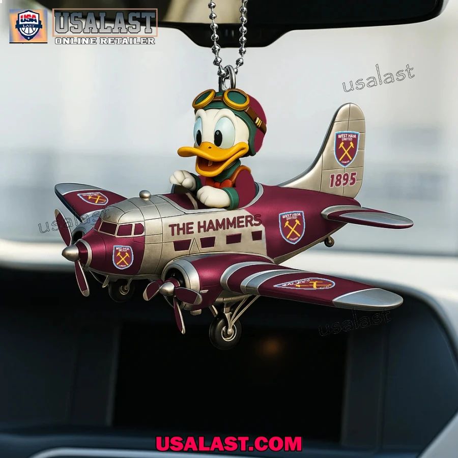 West Ham United x Donald Duck Christmas Hanging Ornament