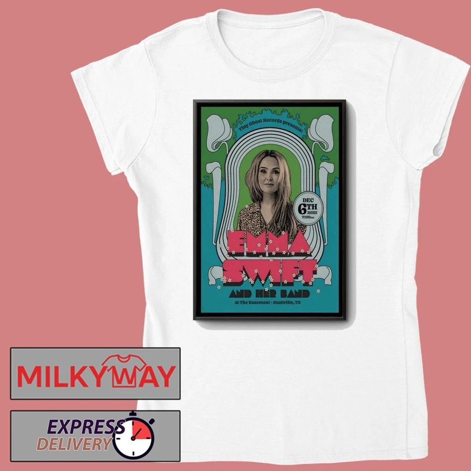 Emma Swift Dec 6 2025 The Basement in Nashville TN Poster shirt