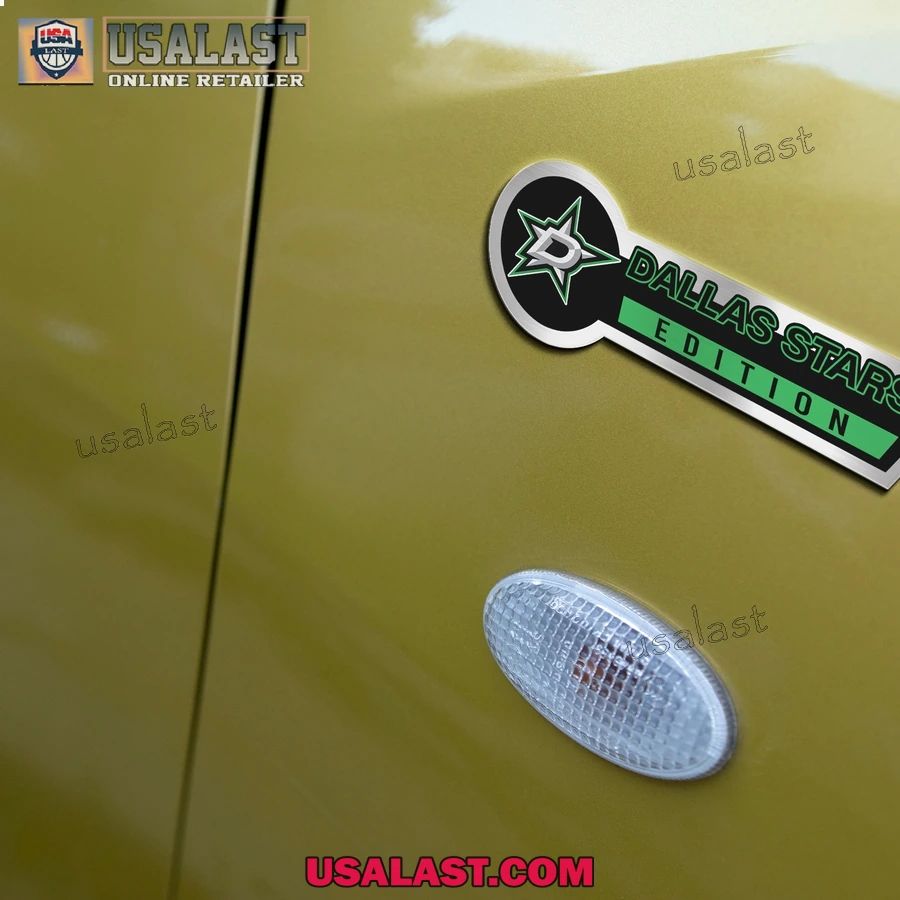 Dallas Stars Edition 3D Engraved Car Name Emblem