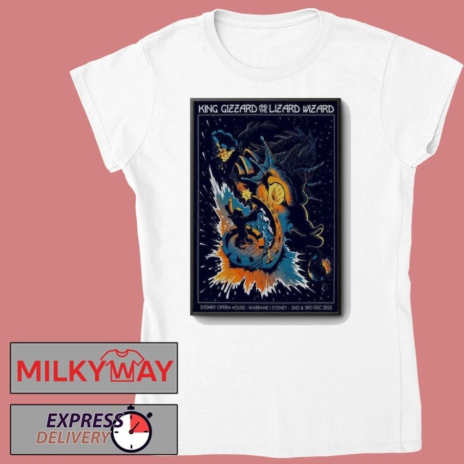 King Gizzard And The Lizard Wizard 12 2-12 3 2025 Sydney Opera House In Sydney AUS Poster shirt