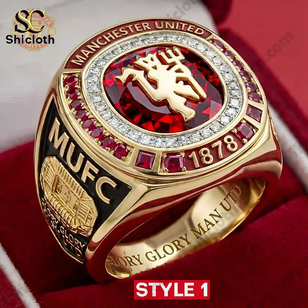 Manchester United Glory Glory Man Utd Custom Rings