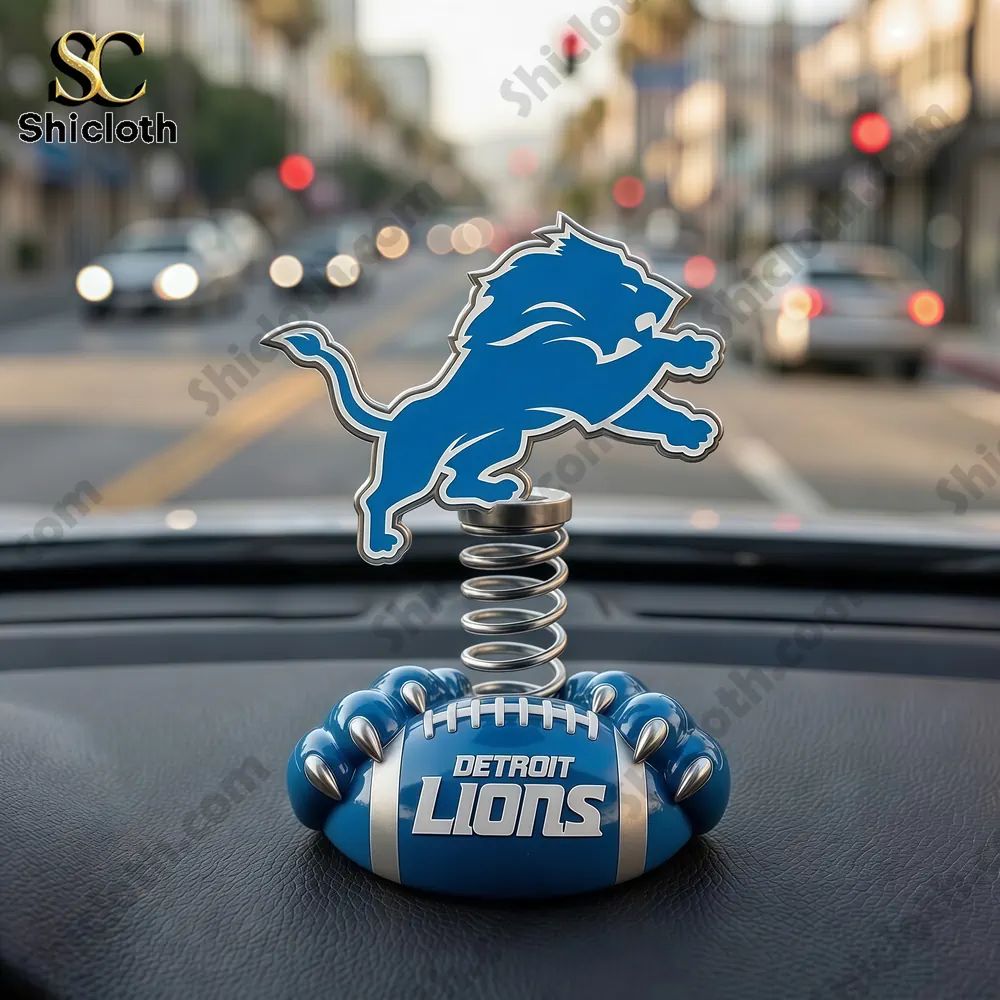 Detroit Lions Car Dashboard Bobblehead