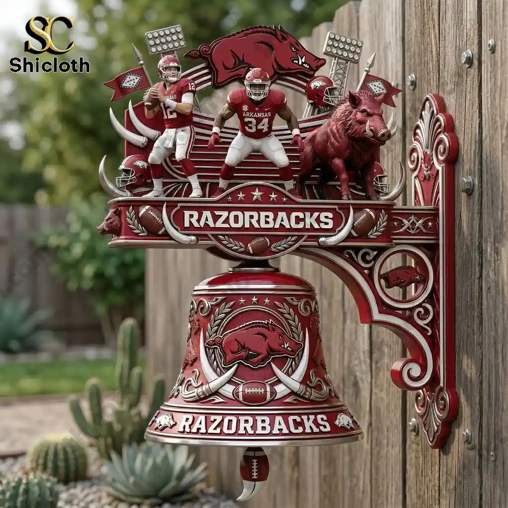 Arkansas Razorbacks Premium Wall Bell