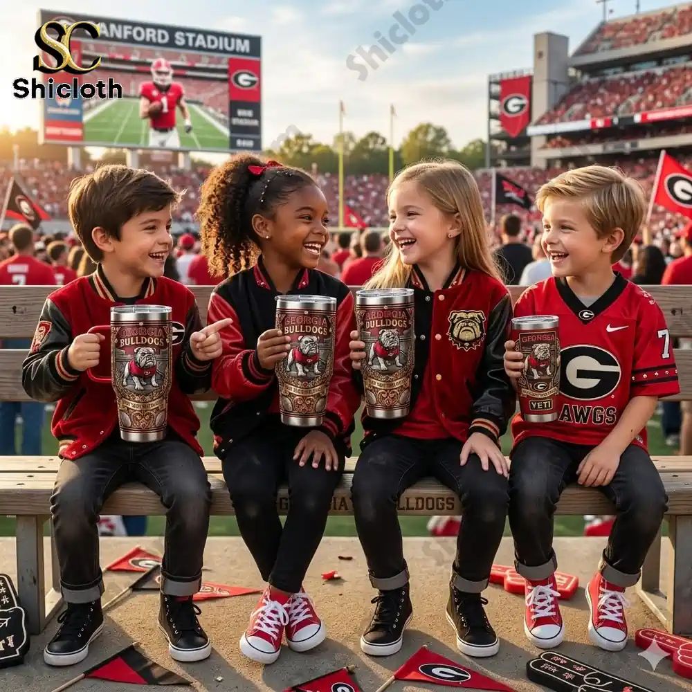 Georgia Bulldogs 40oz Yeti Tumbler With Handle