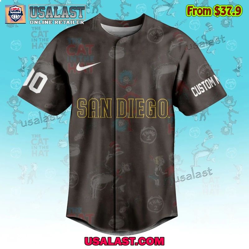 San Diego Padres x Dr Seuss Baseball Jersey
