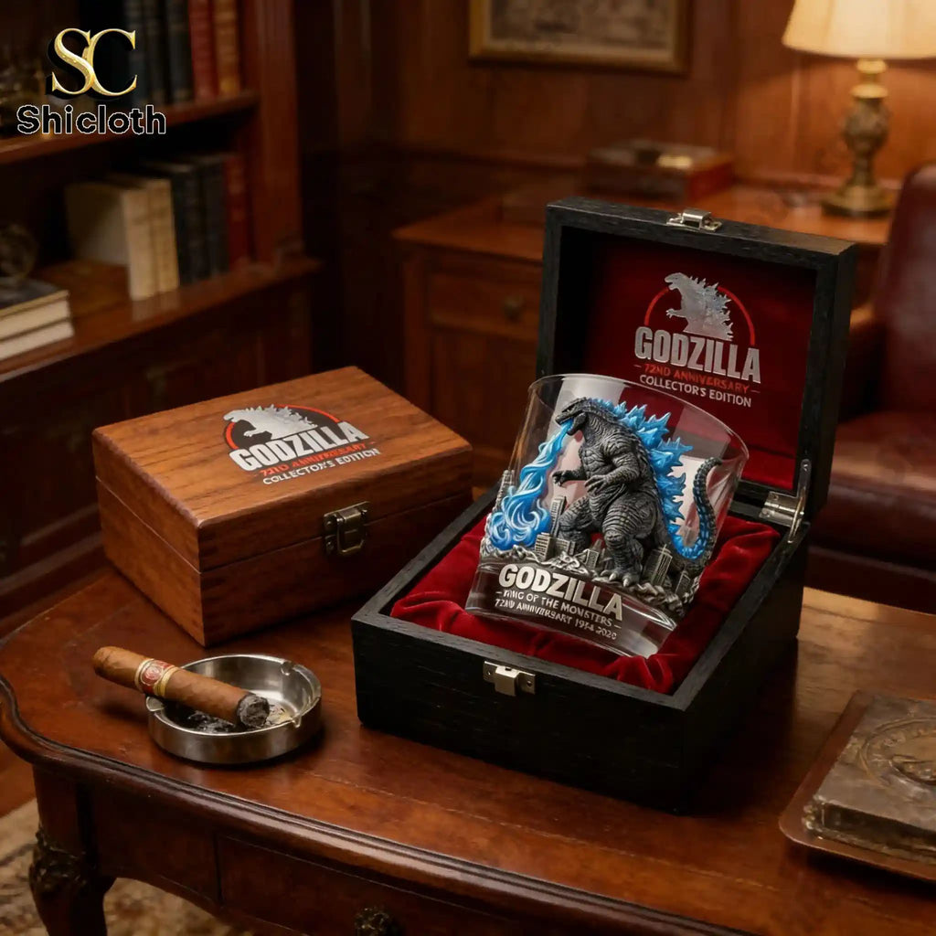 Godzilla 72nd Anniversary Whiskey Glass