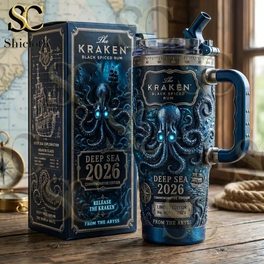 The Kraken Deep Sea 2026 Black Spiced Rum Commemorative Tumbler