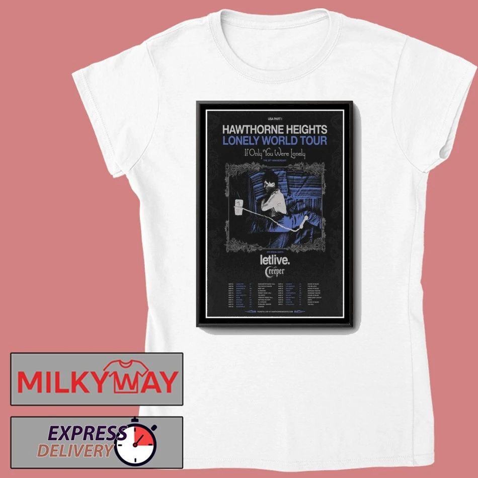Hawthorne Heights New Tour Poster shirt
