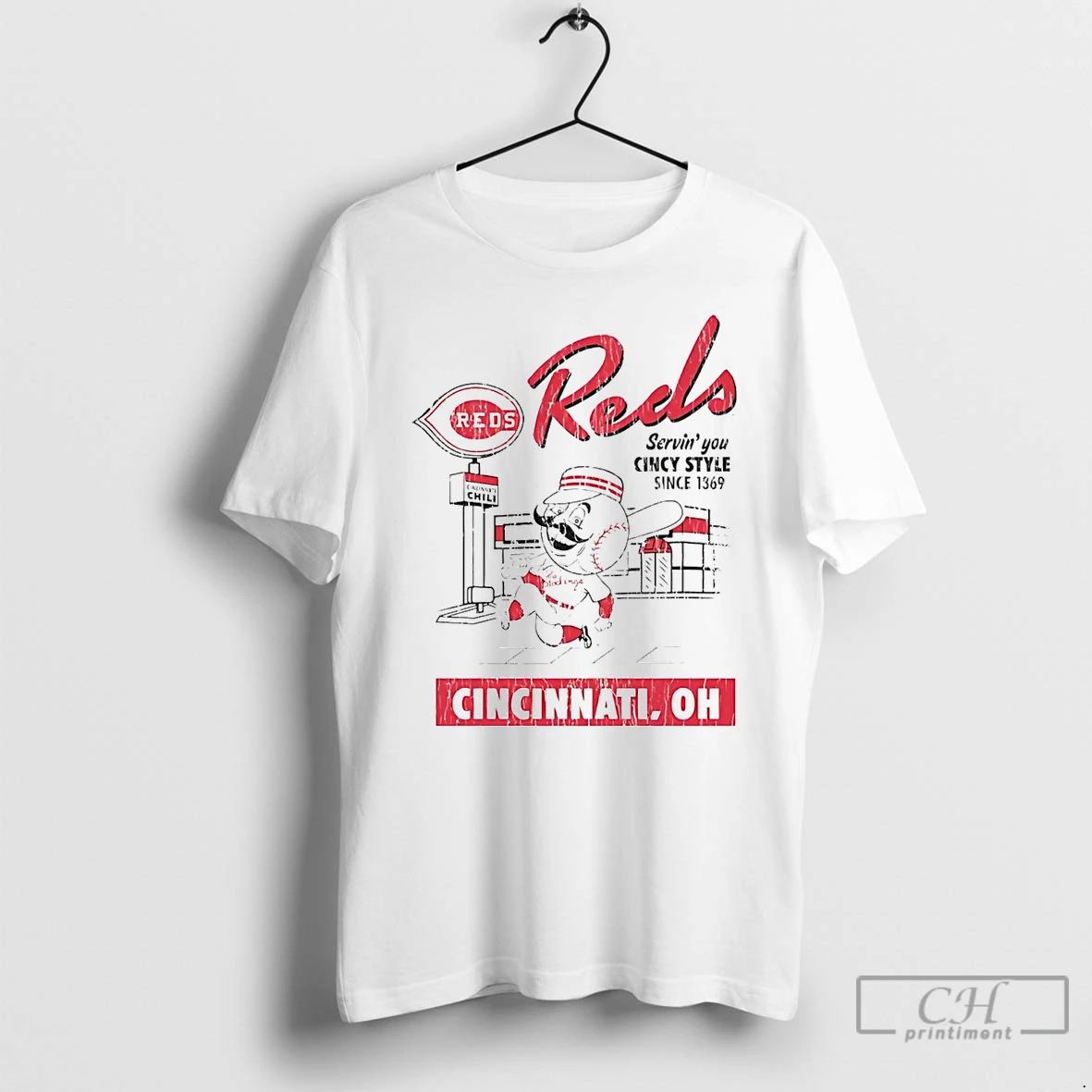 Premium Cincinnati Reds Serving You Cincy Style Since 1869 T Shirts