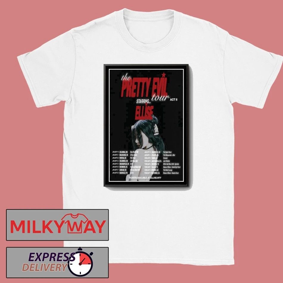 Ellise The Pretty Evil Tour Act II 2026 Poster shirt