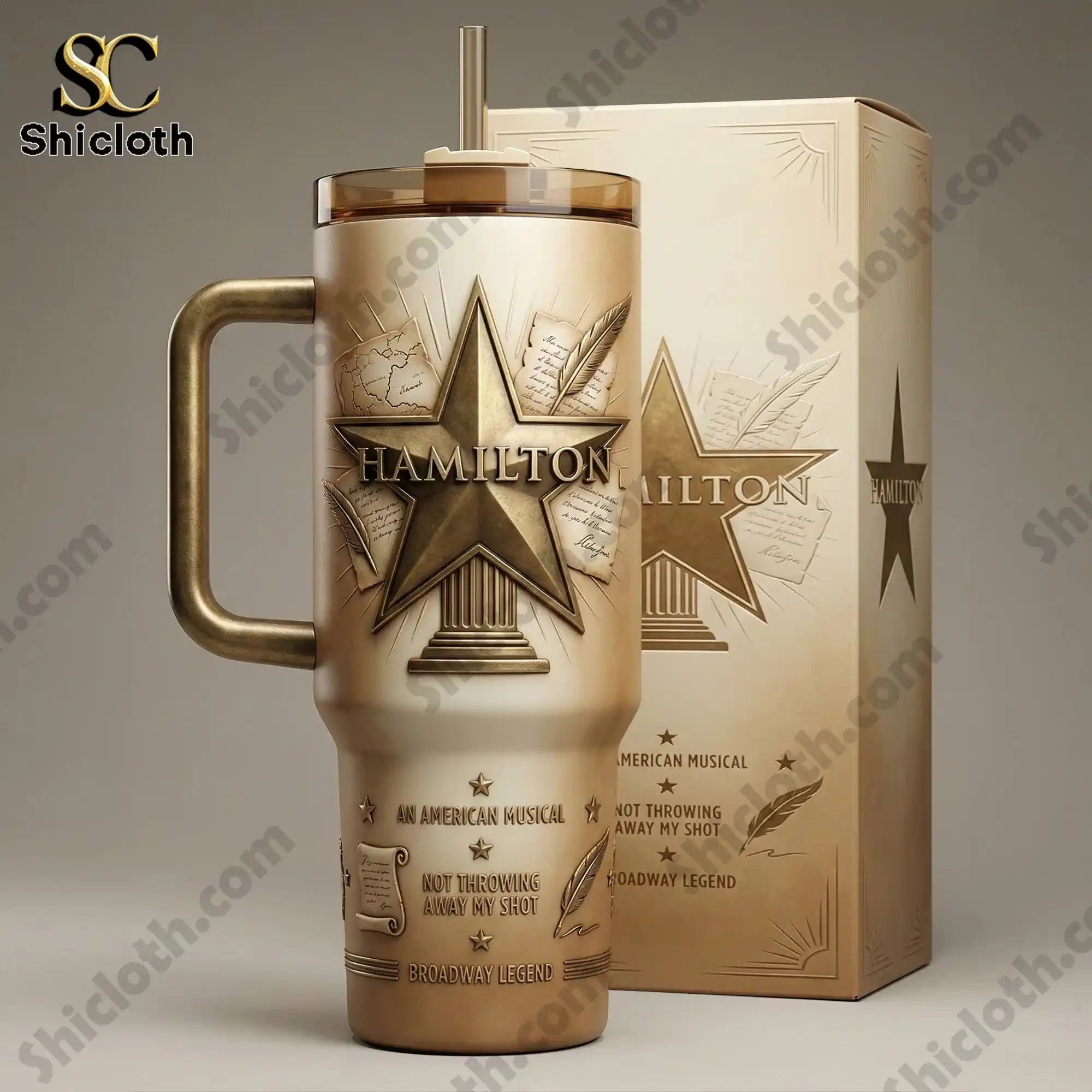 Hamilton An American Musical 40oz Tumbler With Handle