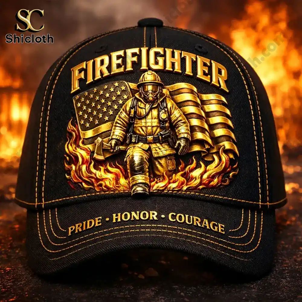Grumpy Old Firefighters Club Retro Casual Cap Hat
