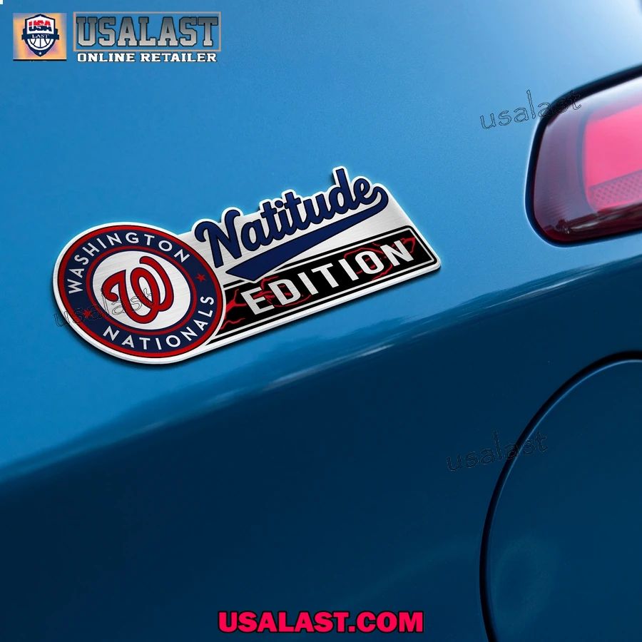 Washington Nationals Edition Engraved Car Name Badge