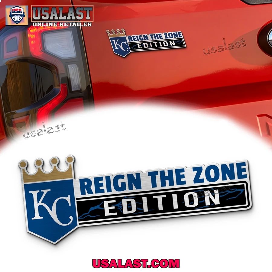 Kansas City Royals Edition Engraved Car Name Badge