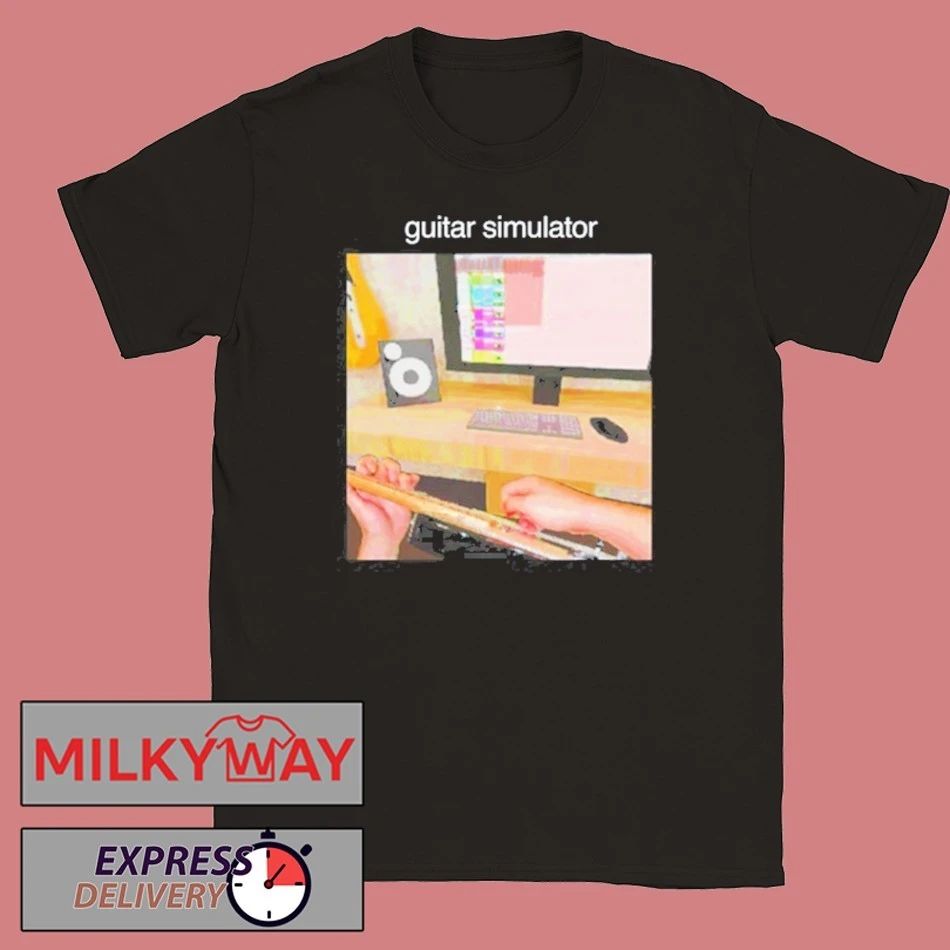 Skull Mug Guitar Simulator T-Shirt
