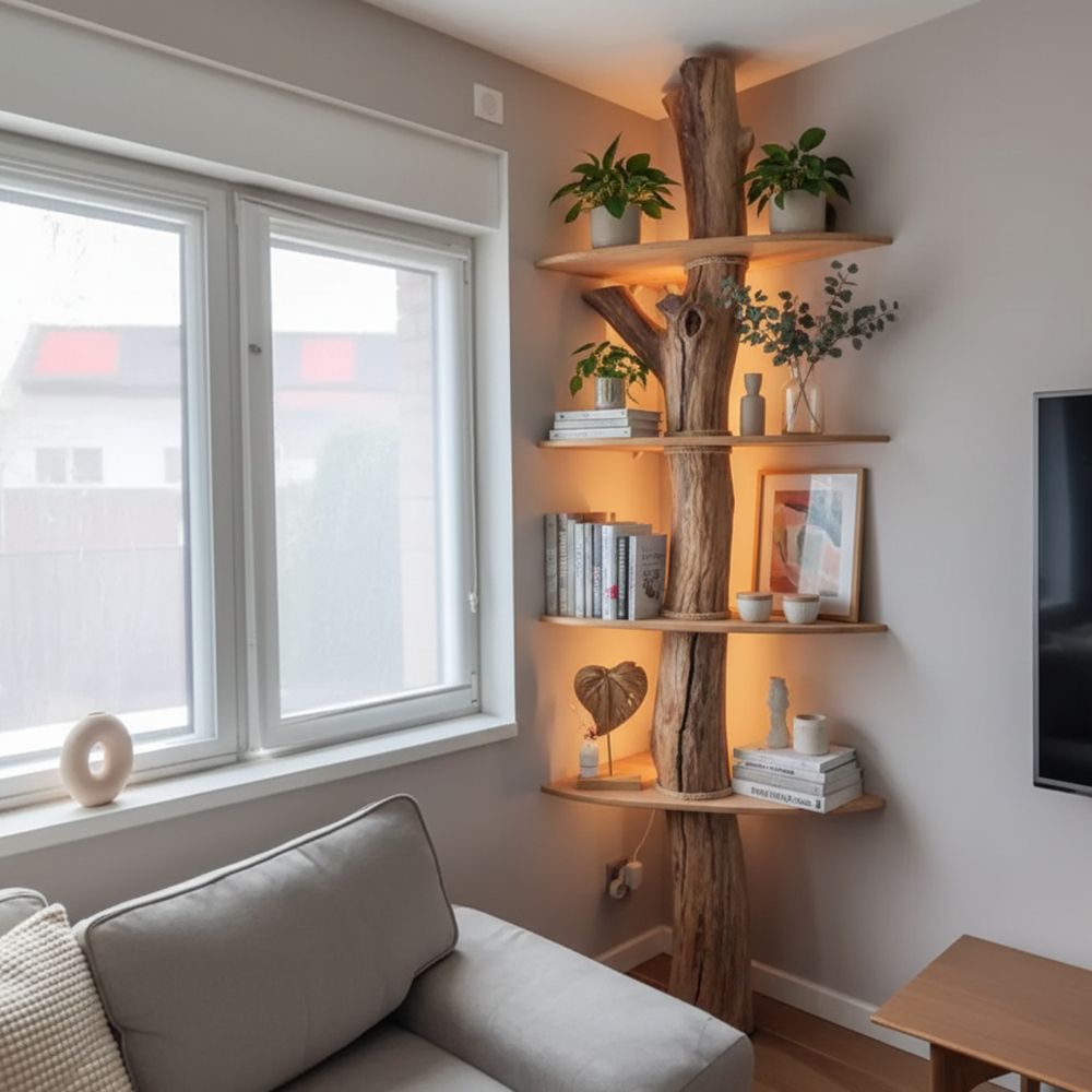 The Corner Bookshelf – A Modern Solution for Small Spaces