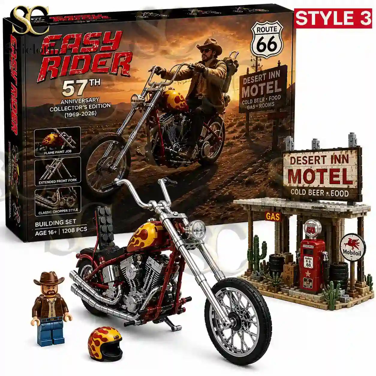 Easy Rider Route 66 Anniversary Collector Building Set