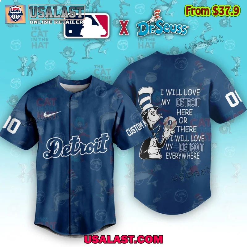 Detroit Tigers x Dr Seuss Baseball Jersey