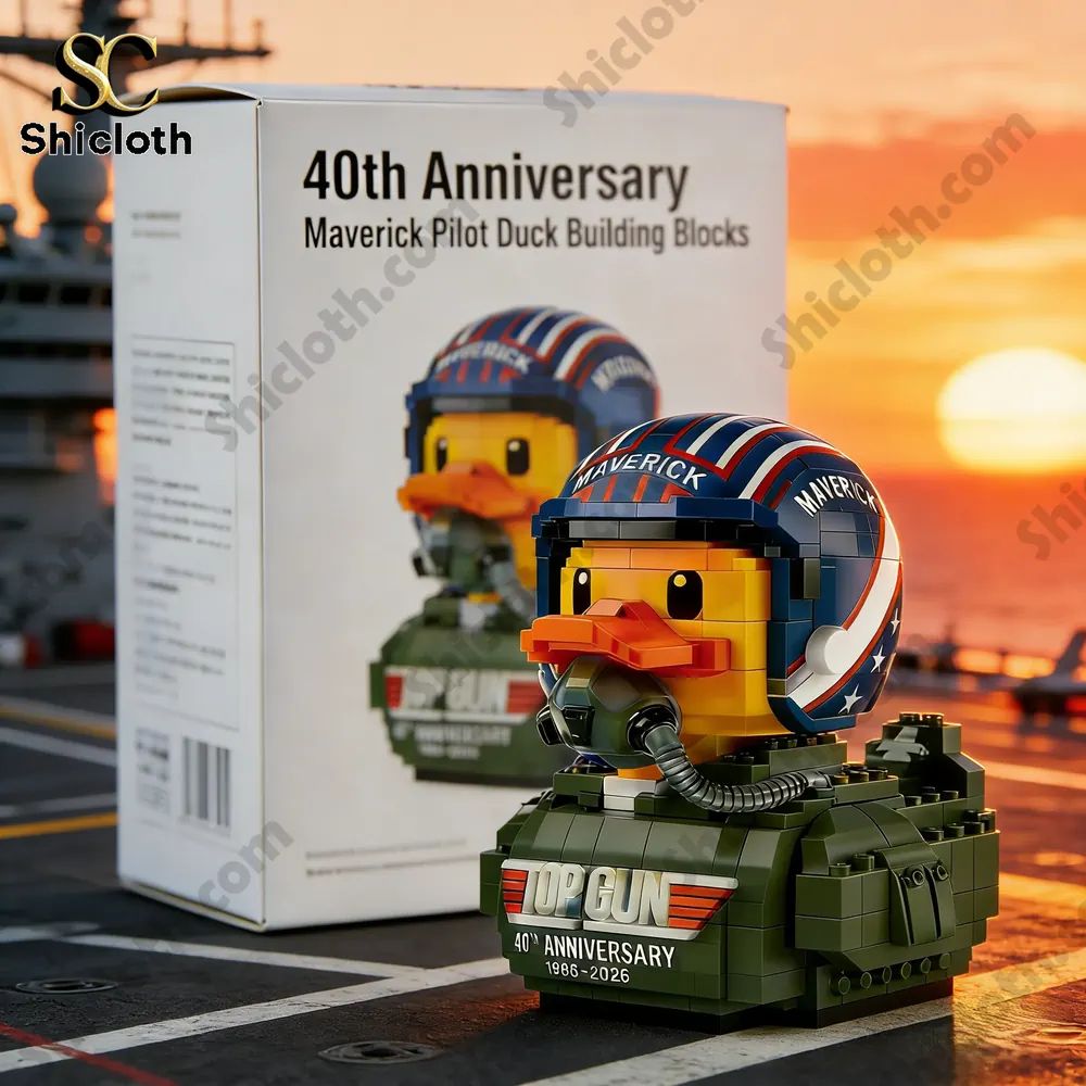 Gun 40th Anniversary Pilot Duck Building Blocks