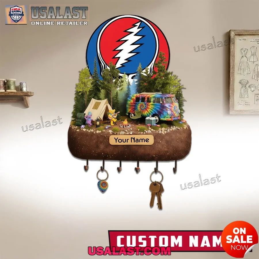 Personalized Grateful Dead Wall Key Holder