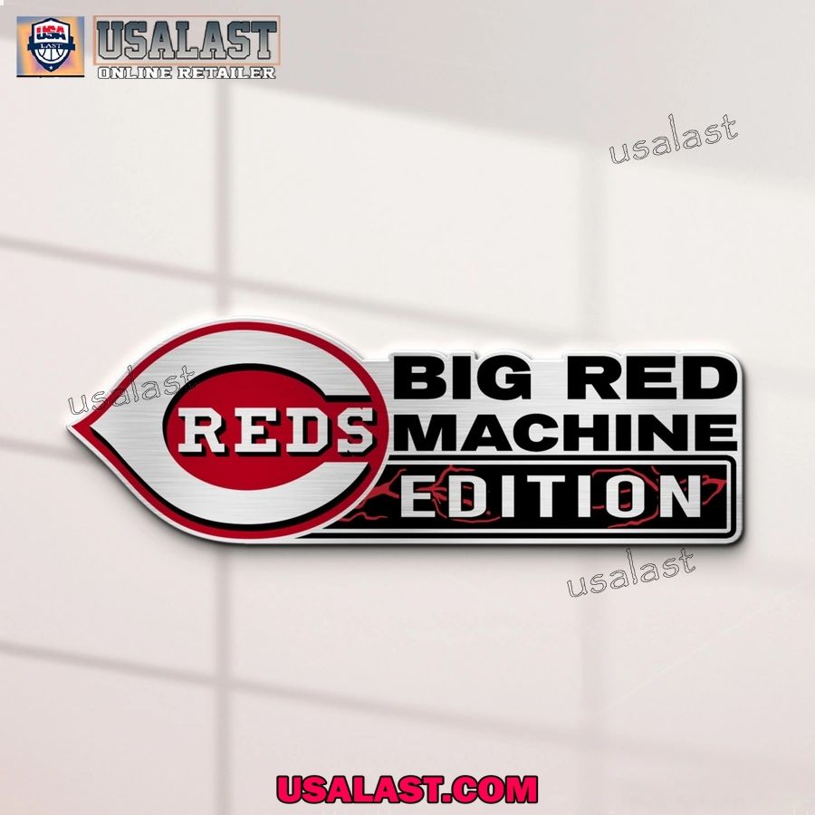 Cincinnati Reds Edition Engraved Car Name Badge