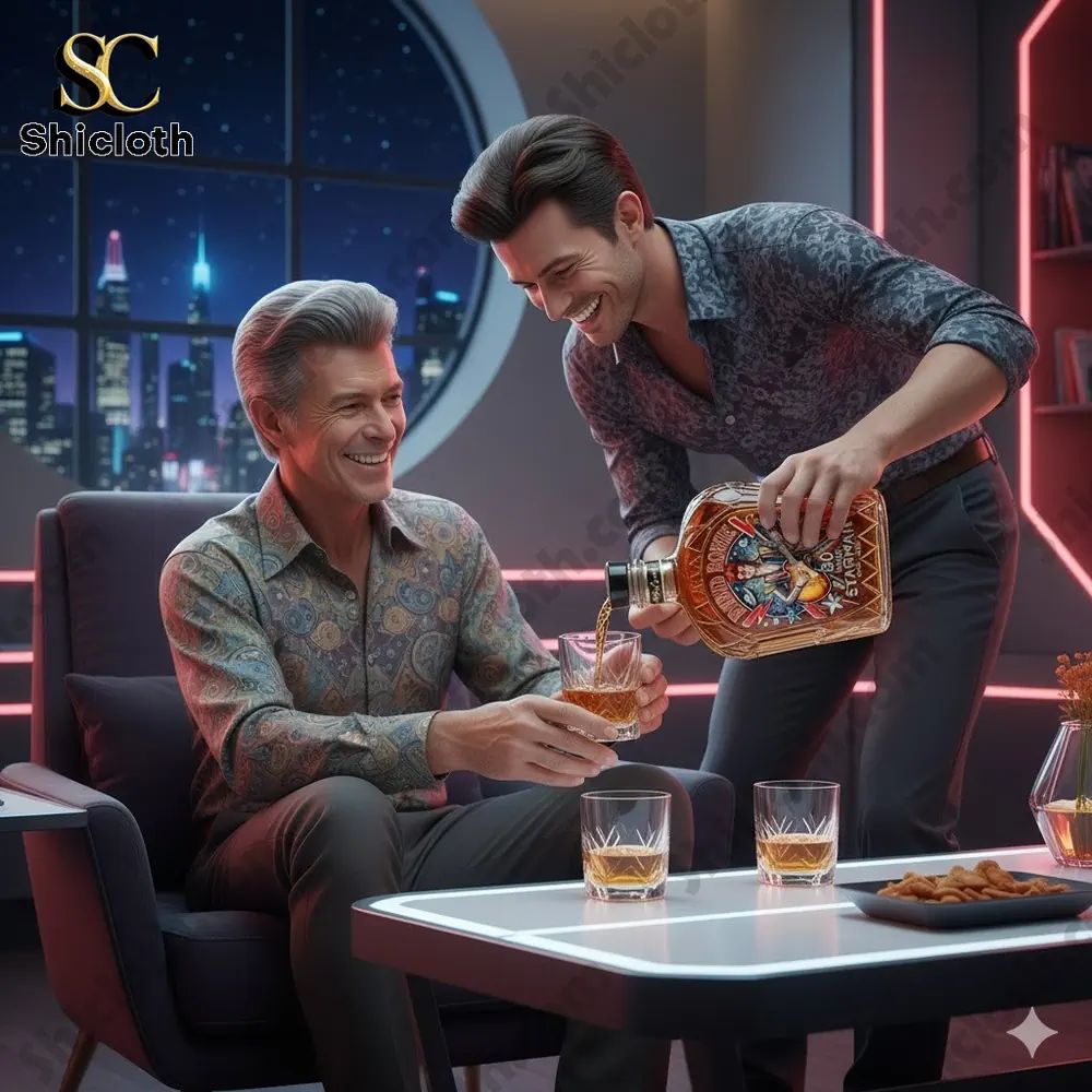 David Bowie 80Th Anniversary Starman Limited Edition Whiskey Bottle