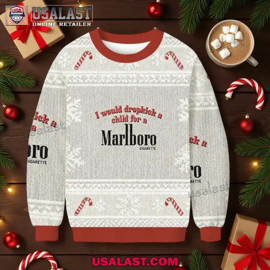 I Would Dropkick A Child For A Cigarette Christmas Ugly Sweater