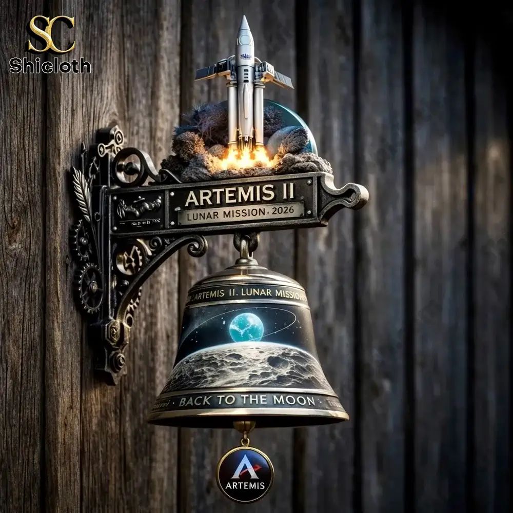 Artemis II Lunar Mission Commemorative Doorbell Wall Bell