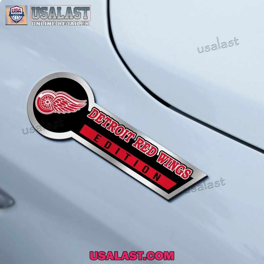 Detroit Red Wings Edition 3D Engraved Car Name Emblem