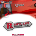 Rutgers Scarlet Knights Edition 3D Car Badge Sticker