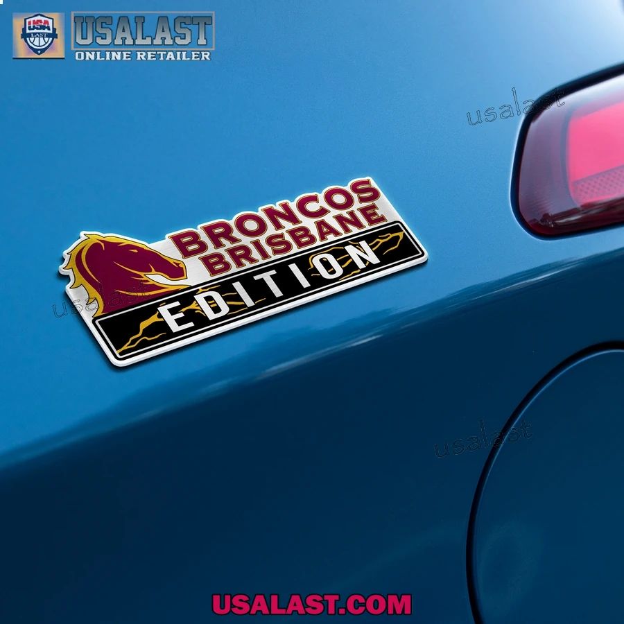 Brisbane Broncos Edition Custom 3D Car Badge Sticker