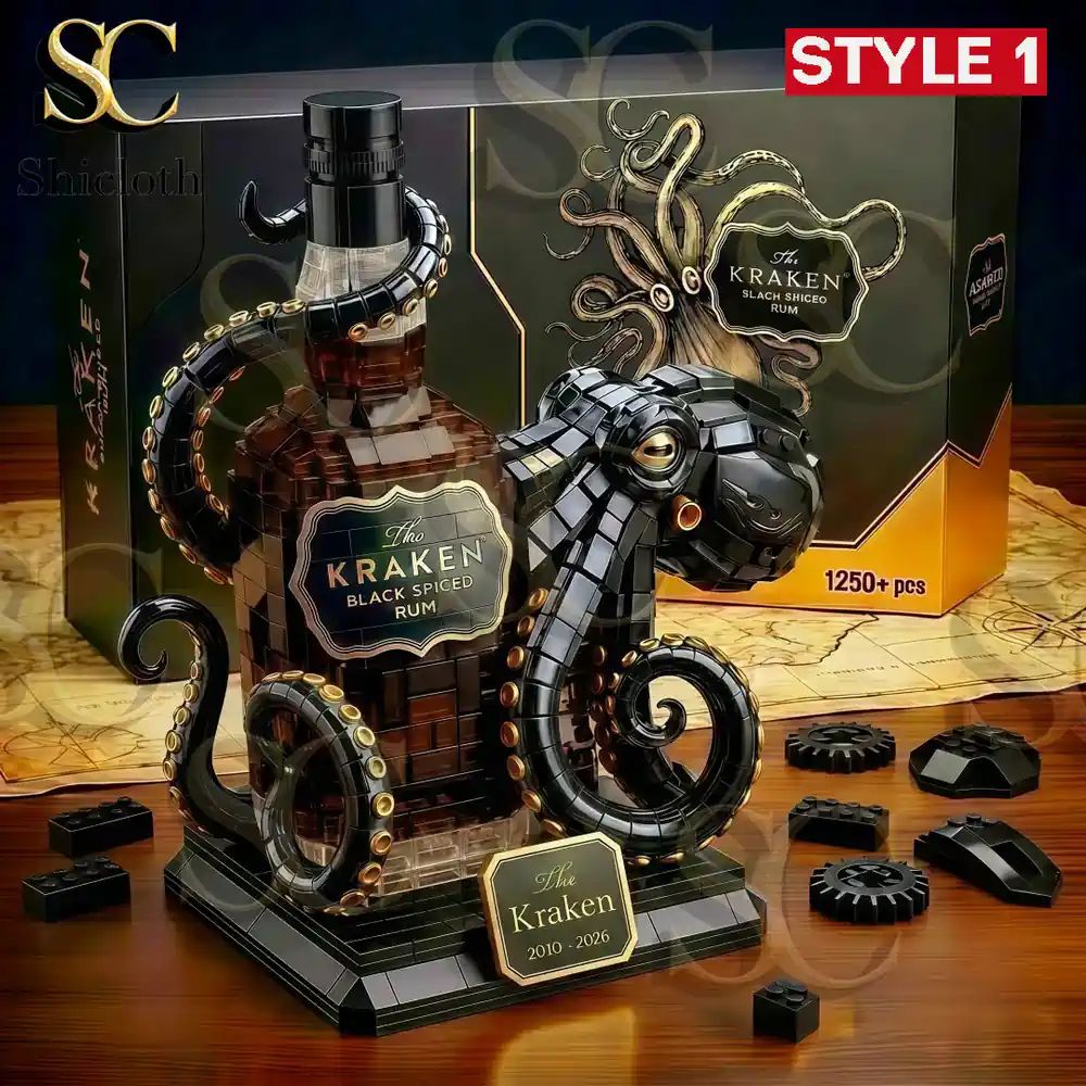 The Kraken Black Spiced Rum Building Set