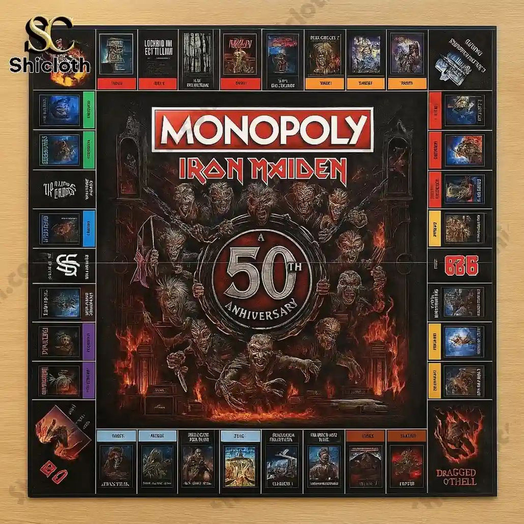 Iron Maiden 50th Anniversary Edition Monopoly Game