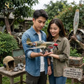 New Shark Mouth Warplane Wind Spinner For Garden